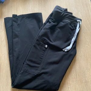 Figs black scrub pants size medium tall- straight